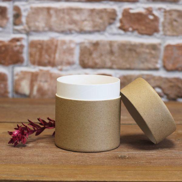 Tubo de carton Kraft Marron