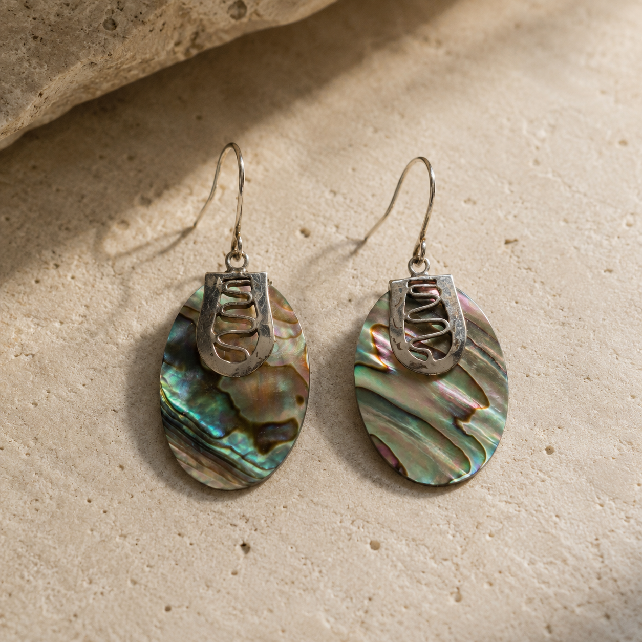 Pendientes de Nácar y Plata