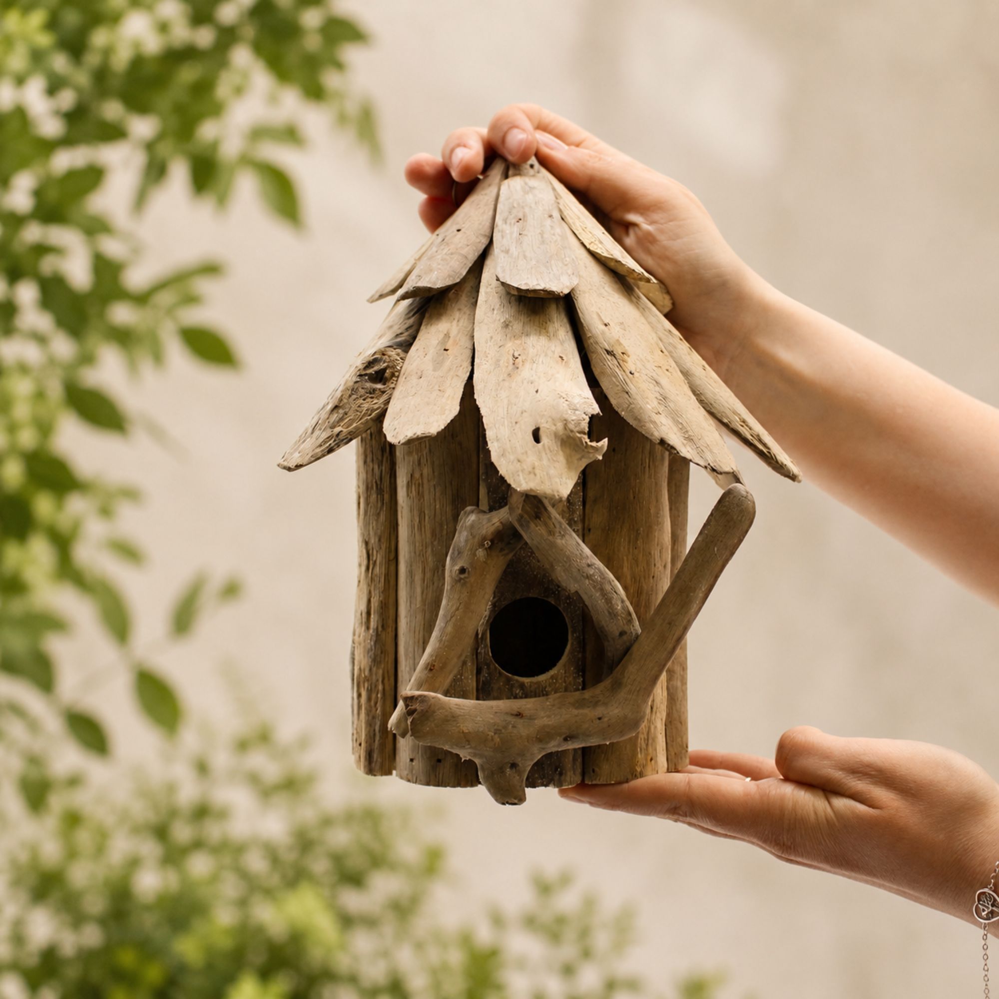 Comederos y refugios para pájaros, insectos y abejas