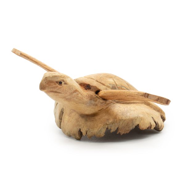 Figura de Madera Tallada a Mano  - Tortuga marina
