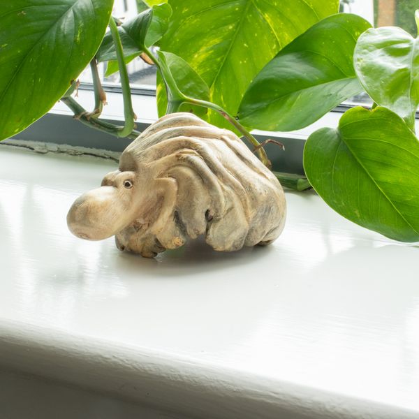Figura de Madera Tallada a Mano -Pulpo