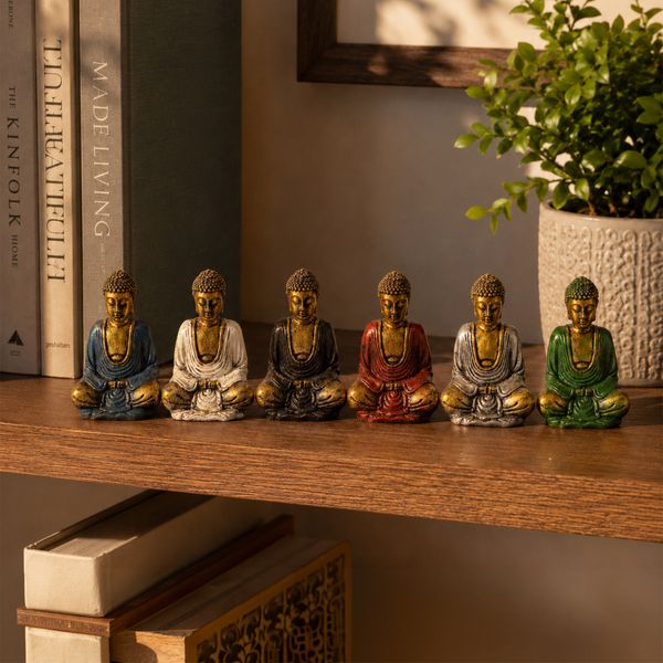 Mini Buda Dorado (Colores Surtidos)