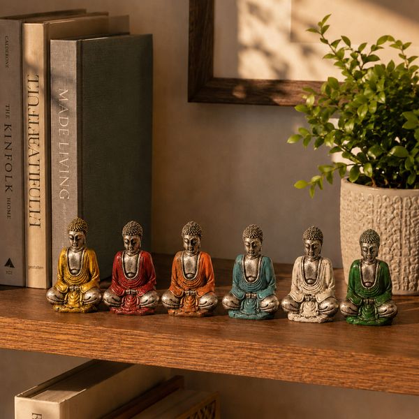 Mini Buda Plateado (colores surtidos)
