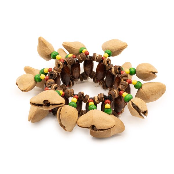 Kenari Shell Hand Shaker - Pulsera Sonajero (15 Conchas)