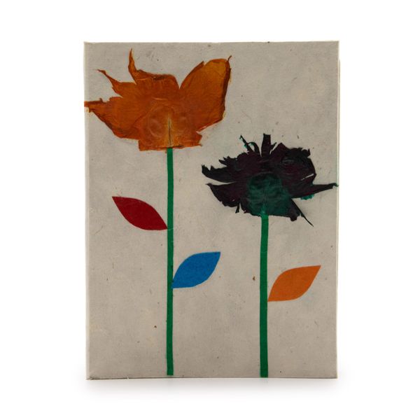 Cuaderno Lokta Mediano (15x12cm) - 45 páginas - Diseño floral auténtico del Himalaya hecho a mano