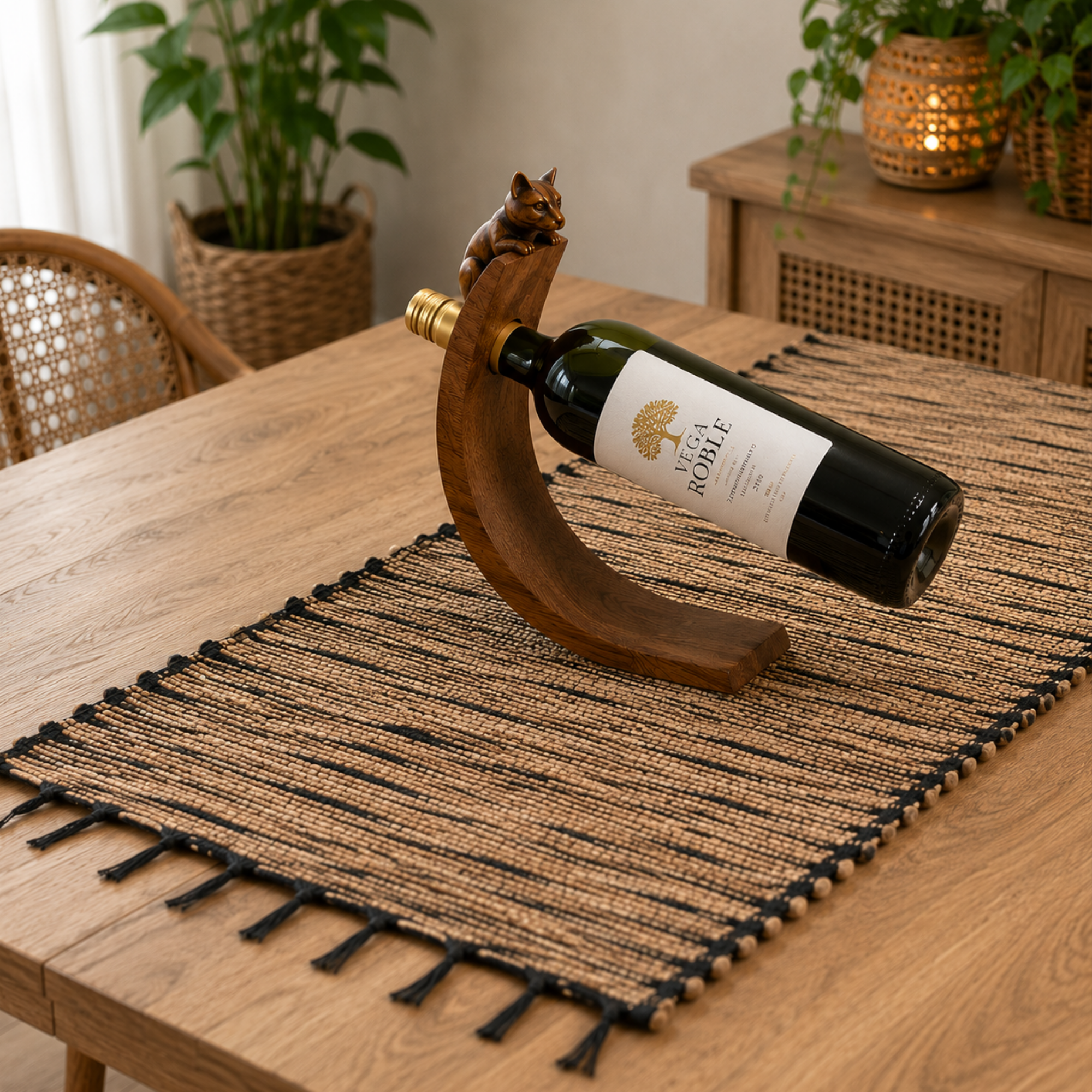 Manteles individuales y posavasos naturales
