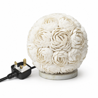 Lámpara boho de conchas marinas - Globo rosa - 15 cm (UK)