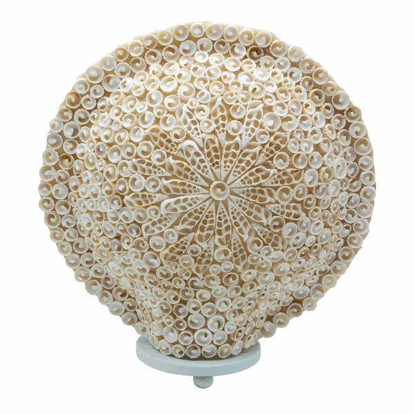 Lámpara Boho de Concha - Concha Redonda Grande - 30 cm