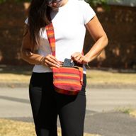 Bolso bandolera Nepal - naranja amanecer