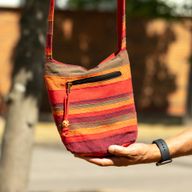 Bolso bandolera Nepal - naranja amanecer