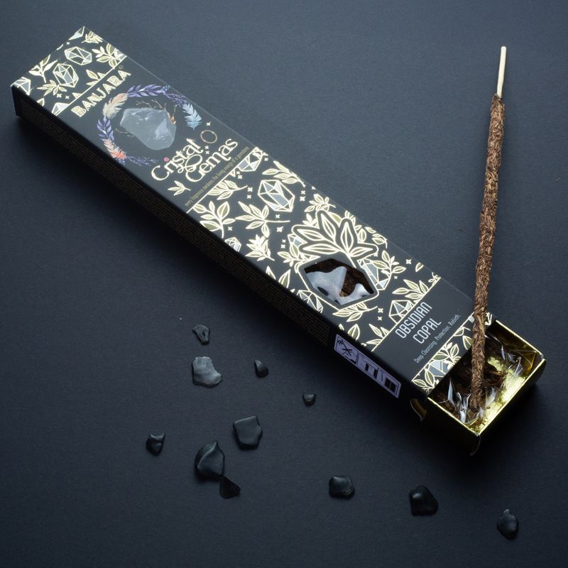 Banjara Gemas de Cristal - Obsidian Copal