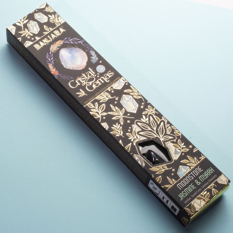 Banjara Cristal Gemas - Piedra lunar jazmín y mirra