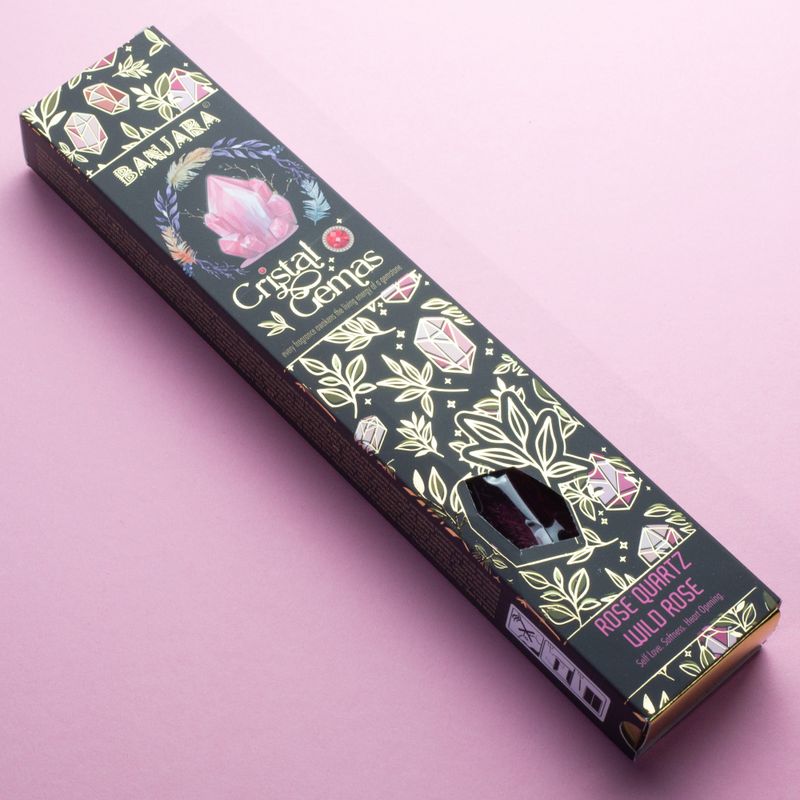 Banjara Cristal Gemas - Cuarzo Rosa Rosa Salvaje