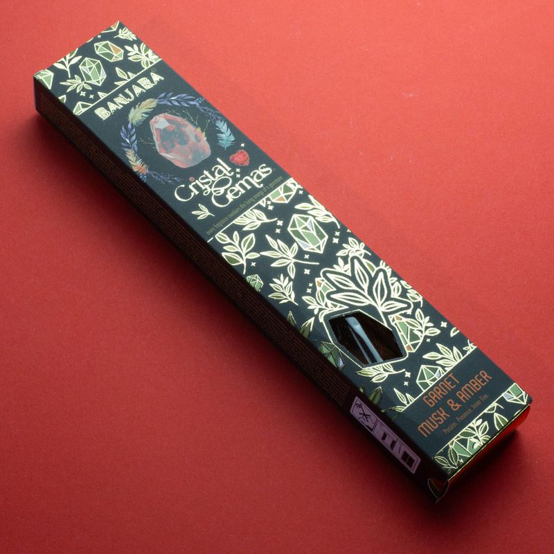 Banjara Cristal Gemas - Granate Almizcle y Ámbar