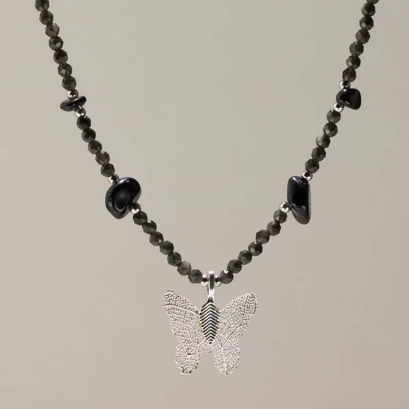 Conjunto de collares de piedras preciosas del espíritu de ninfa - Océano sin fin