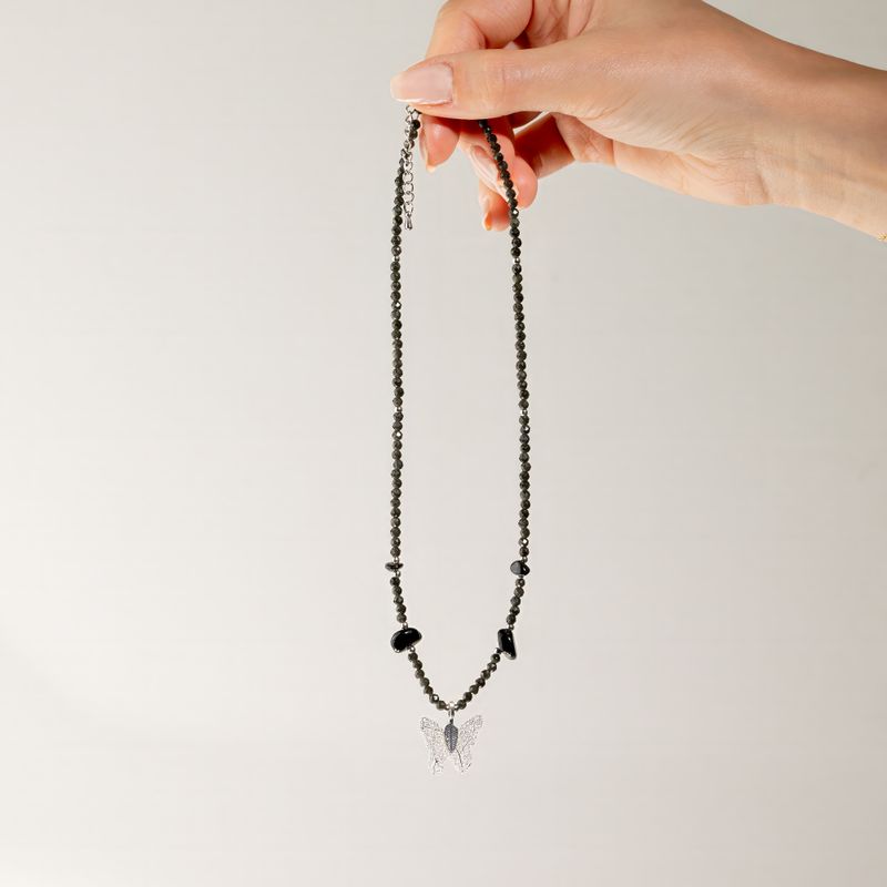 Conjunto de collares de piedras preciosas del espíritu de ninfa - Océano sin fin