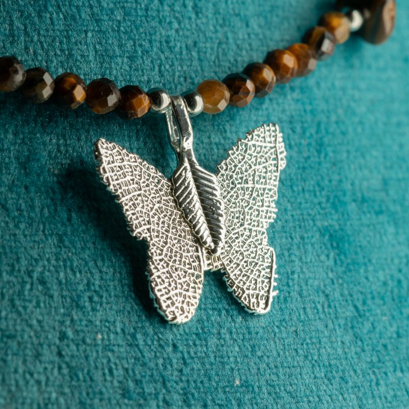 Conjunto de collar de gemas del espíritu ninfa - Puesta de sol marina