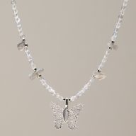 Conjunto de Collar de Piedras Preciosas del Espíritu de Ninfa - Auroras boreales
