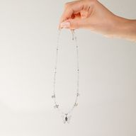 Conjunto de Collar de Piedras Preciosas del Espíritu de Ninfa - Auroras boreales