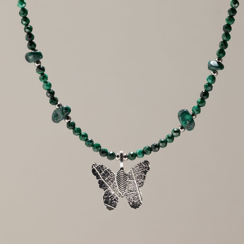 Conjunto de collar de gemas del espíritu de la ninfa - Espíritu del Bosque