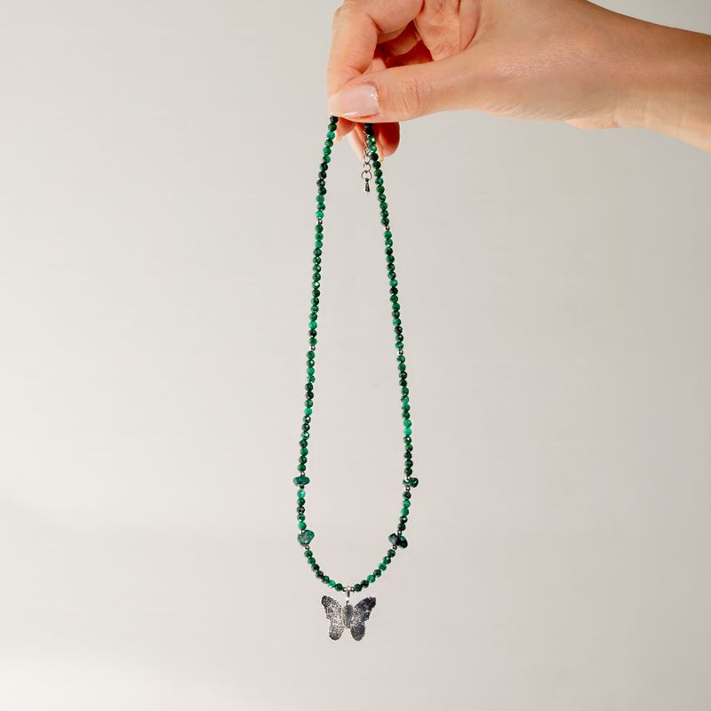 Conjunto de collar de gemas del espíritu de la ninfa - Espíritu del Bosque