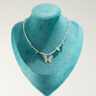 Conjunto de Collar de Piedras Preciosas del Espíritu de Ninfa - Auroras boreales