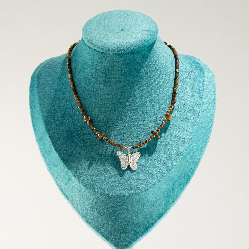Conjunto de collar de gemas del espíritu ninfa - Puesta de sol marina