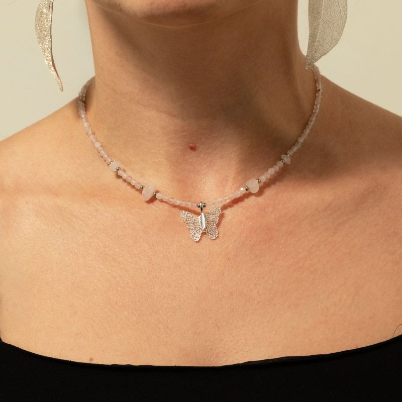 Conjunto de collares de gema de ninfa - Amor y Llama
