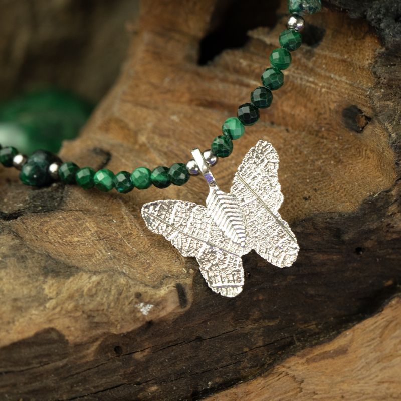 Conjunto de collar de gemas del espíritu de la ninfa - Espíritu del Bosque