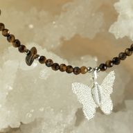 Conjunto de collar de gemas del espíritu ninfa - Puesta de sol marina