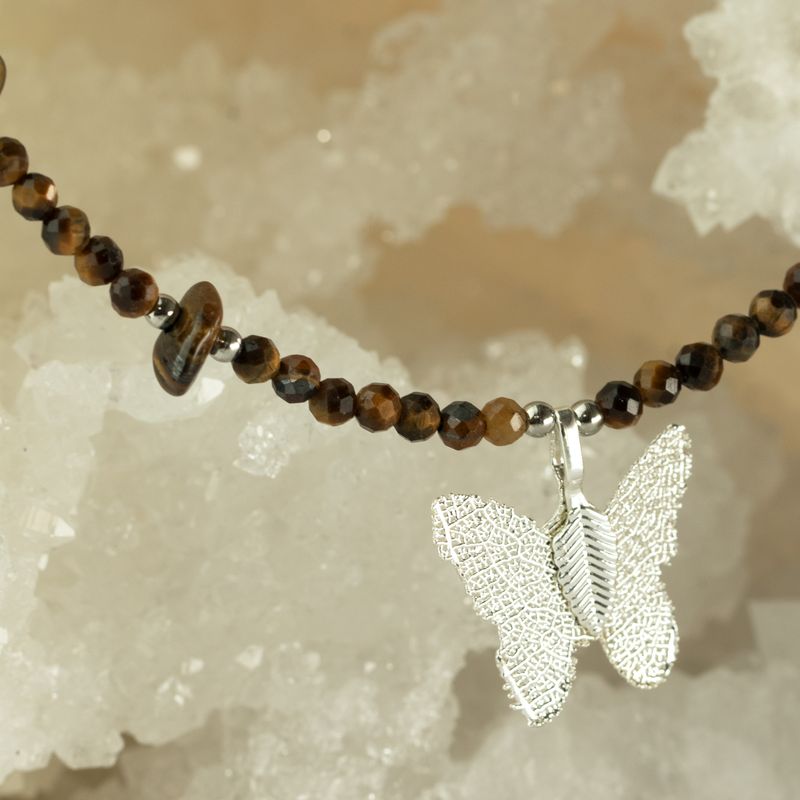 Conjunto de collar de gemas del espíritu ninfa - Puesta de sol marina