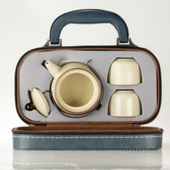 Juego de tetera para viajar y dos tazas - Amante de los gatos