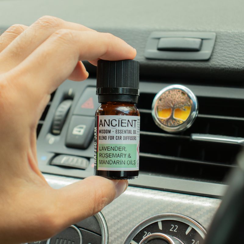 Mezcla de aromaterapia para coche - Enfoque y Conducción