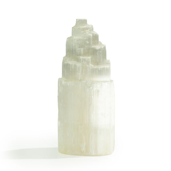 Lámpara de Torre de Selenita - 20 cm