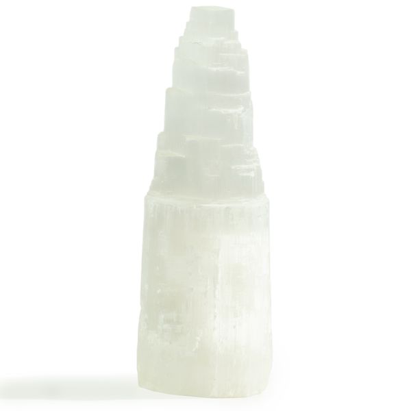Lámpara de Torre de Selenita - 25 cm