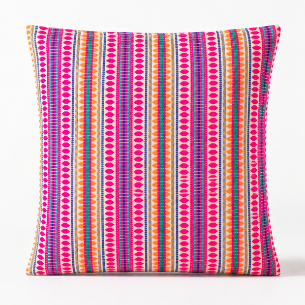 Funda clásica de cojín - rayas neón - 60x60cm - Estilo Jumbo