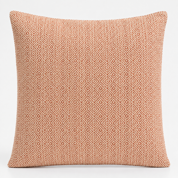Funda de cojín clásica - Cuadrados burdeos - 60x60 cm - Estilo Jumbo