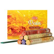 HEM Incienso Hexagonal - Colección de Resinas y recogecenizas (paquete surtido de 6)