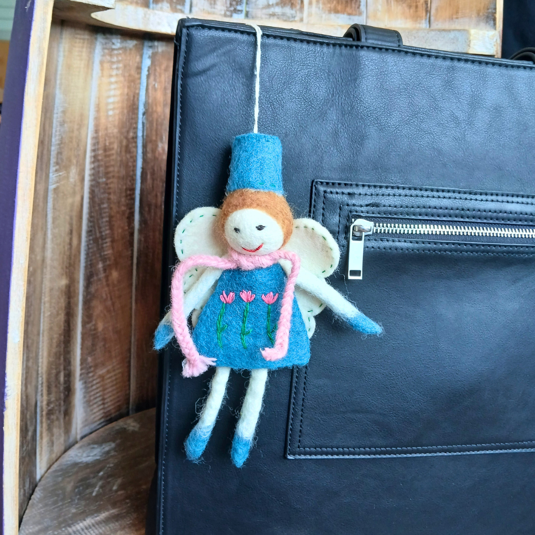 Colgantes de fieltro para bolso