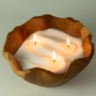 Arena perfumada para velas - Marrón moka - Cristal carmesí - 300 g