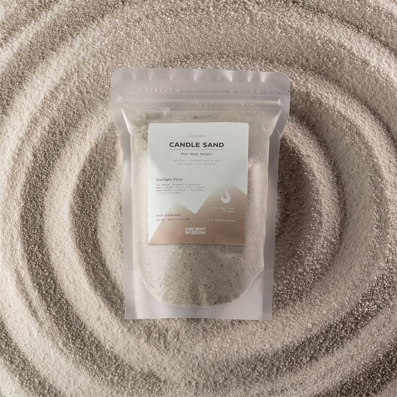 Arena perfumada para velas - Blanca - Starlight Elixir - 300 g