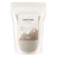 Vela perfumada de color arena - Gris cálido - Azul negro - 300 g