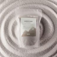 Vela perfumada de color arena - Gris cálido - Azul negro - 300 g