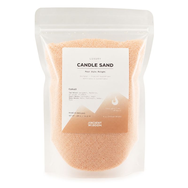 Vela perfumada Arena - Taupe Naranja - Cobalto - 300 g