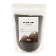 Vela perfumada color arena - Negro - Con espíritu - 300g