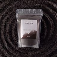 Vela perfumada color arena - Negro - Con espíritu - 300g