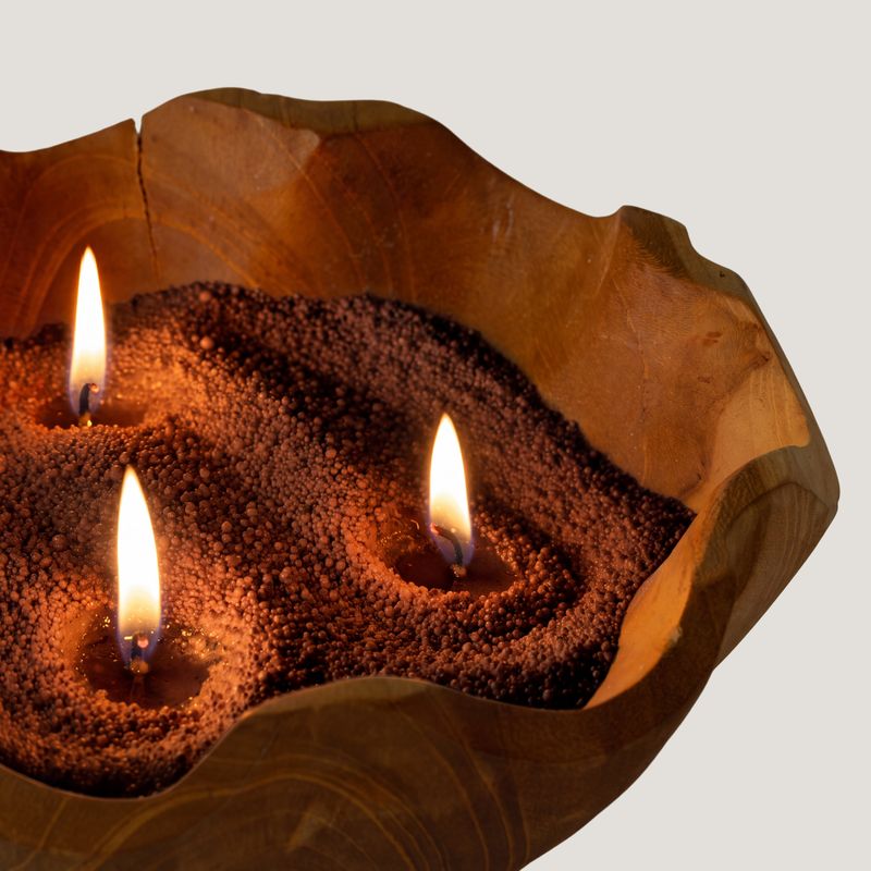 Arena perfumada para velas - Marrón moka - Cristal carmesí - 300 g