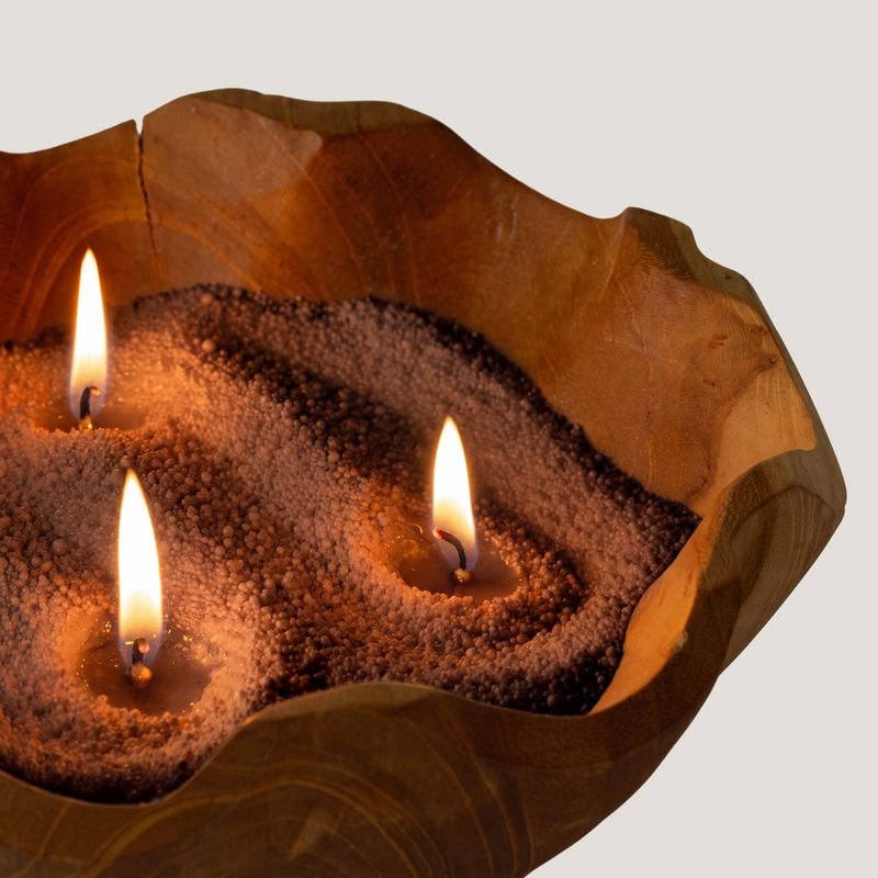 Arena perfumada para velas - marrón chocolate - Oro Millonario - 300 g