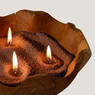 Arena perfumada para velas - marrón chocolate - Oro Millonario - 300 g