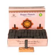 Paquete de 104 ladrillos de incienso natural y quemador - Happy Planets - Ladrillos rituales